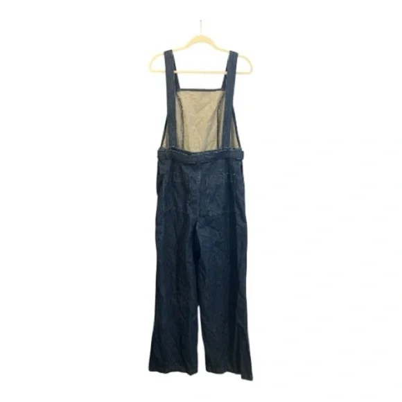 Madewell Denim Cross-Back Jumpsuit in Cason Wash NWT Size 12 KD1 - Picture 3 of 7